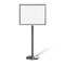 Montour Line Sign Frame Floor Standing 22 x 28 in. H Satin Stainless Steel FS200-2228-H-SS - alternate 1